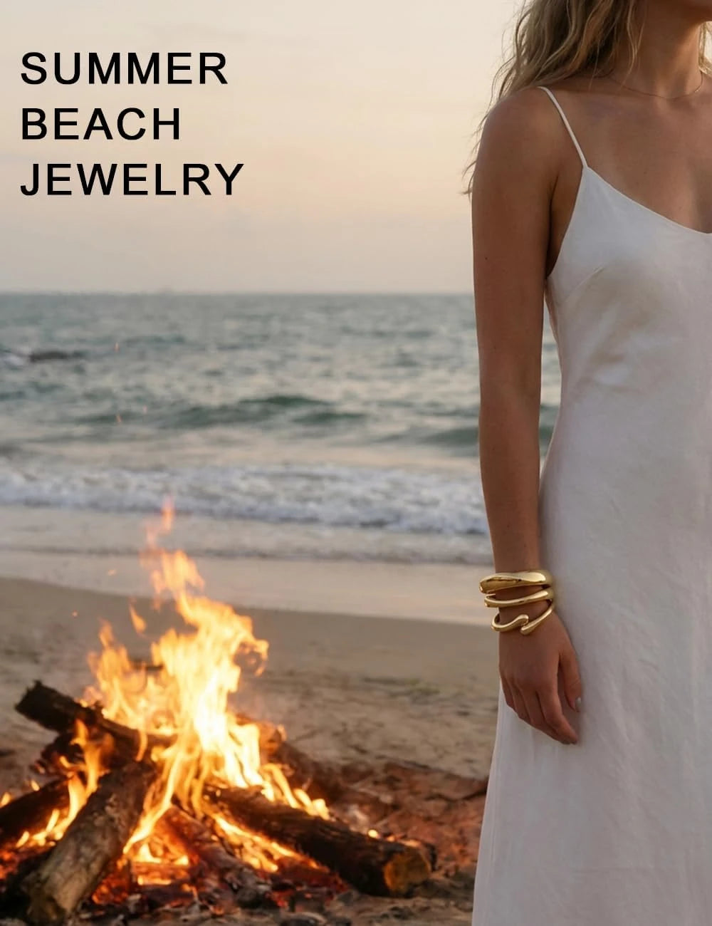 Chunky Gold Stackable Bangles