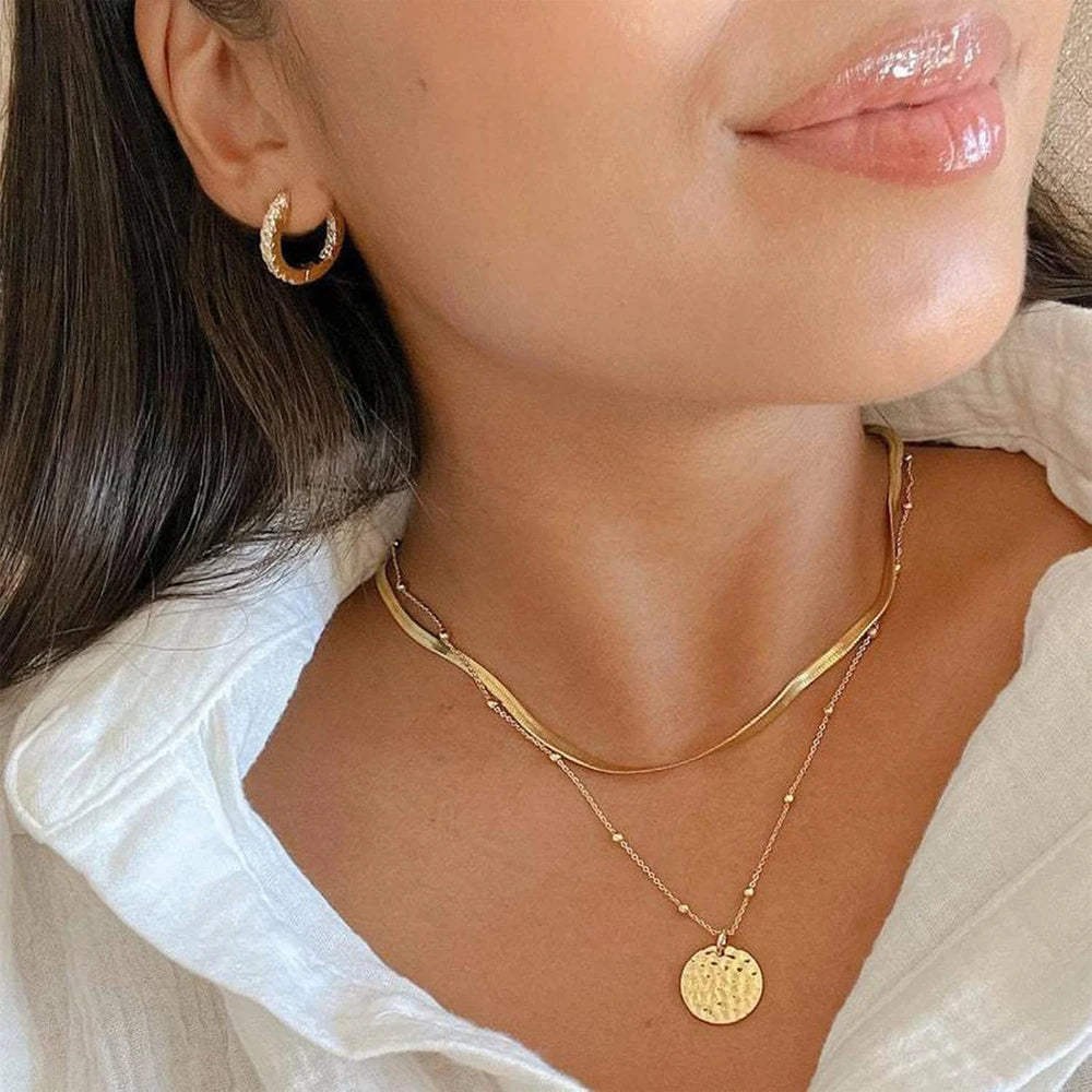 Contemporary Gold Jewelry Set