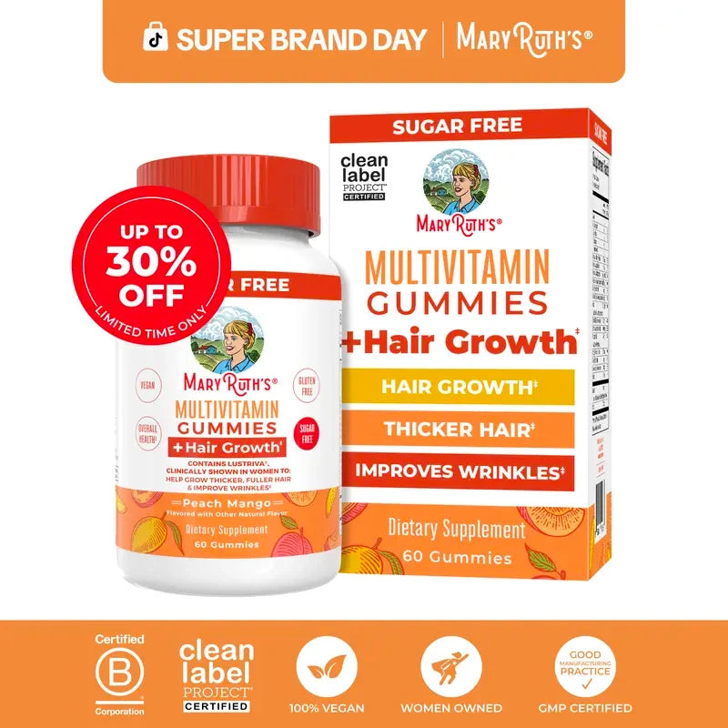 MaryRuths Multivitamin Hair Growth Gummies
