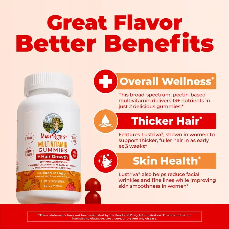 MaryRuths Multivitamin Hair Growth Gummies